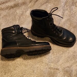 PIKOLINOS Black Leather Ankle Boots